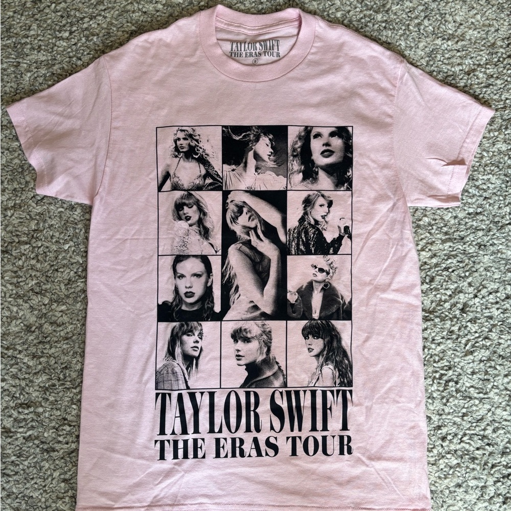 Authentic Taylor Swift The Eras Tour Pink T-Shirt